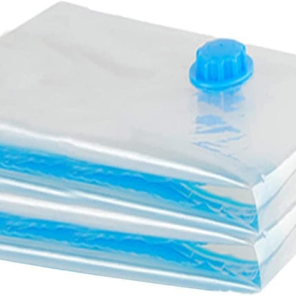 Vacuum bags, 2-piece, storage bag, space-saving, reusable vacuum bags for clothes, bedding, pillows, duvets, textiles, travel, 100 x 80 cm 2 (100 80)cm