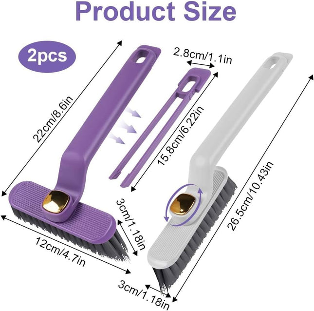 Petluno multifunctional rotating cleaning brush 2 pieces of hole cleaning brushes 360 Degree hard – product detail