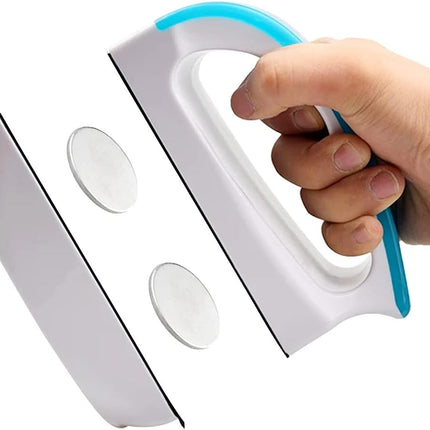 Petluno Magnetic Aquarium Glass Cleaner Fish Tank Glass Algae Scrapers, Floating Scrubber Cleaning Brush, Scratch-Free, Anti-Slip with Handle (M)  M: suggests fish tank (50-60cm)