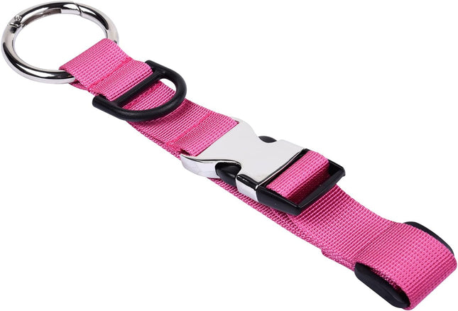 Petluno Luggage for adding a bag adjustable suitcase strap luggage connector Pink One size pink