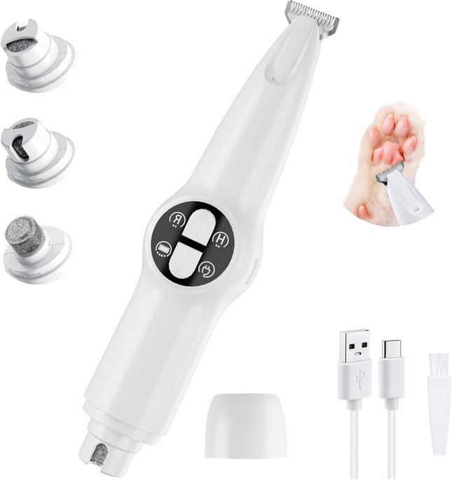 Petluno 2-in-1 Pet Grooming Trimmer with LED Light Rechargeable Dog/Cat Hair Clipper Grooming