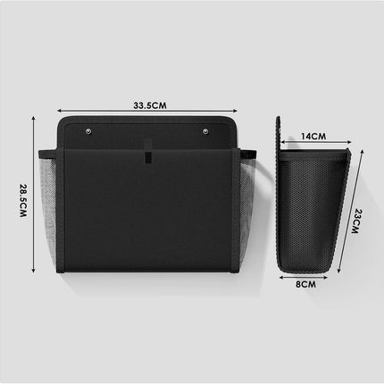 Storage space for campers with self-adhesive motorhome accessories Essentials Caravan Gadgets, 34 x 29 x 14 cm Foldable wall-mounted organizer for bedroom, office, bedside table desk