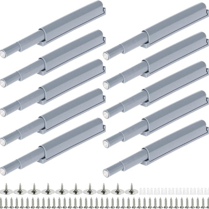 Petluno® Pack of 10 push-to-open door openers, soft close door dampers for kitchen cabinet doors
