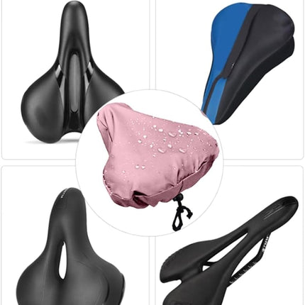 Quickly Install Bike Seat Protectors Water Resistant Bicycles Seats Cover for Adventure Enthusiasts Pink