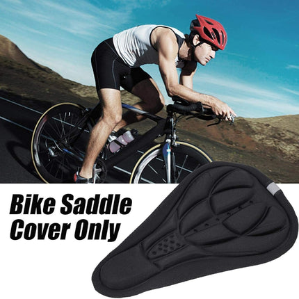 Petluno Bike Seat Cushion Cover, PE Foam Comfortable Breathable Bicycle Saddle Water & Dust Resistant Covers Fits Spin, Exercise Bike, Outdoor or Indoor Cycling