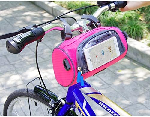 Waterproof Bicycle Handlebar Bag with Transparent Pouch and Adjustable Strap High-Capacity Cycling Front – product detail