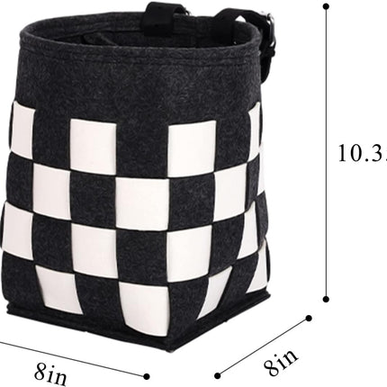 Bike Basket with a Fixed Holder, Kids' Small Scooter Tricycle Accessories Kit Bells Tools, Rust-Resistant Electric Bicycle Front Baskets for Women and Men