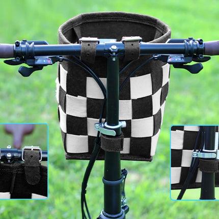 Bike Basket with a Fixed Holder, Kids' Small Scooter Tricycle Accessories Kit Bells Tools, Rust-Resistant Electric Bicycle Front Baskets for Women and Men