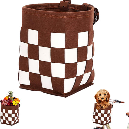 Front Bike Basket for Women and Men, Easy to Install Bicycle Basket for Boys and Girls, Dog Basket, Kids' Accessories, Adult