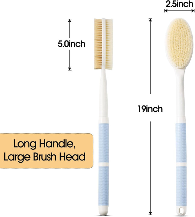 Back Scrubber Anti Slip for Shower with Detachable Brush Head 19 Shower Brush with Soft – product detail