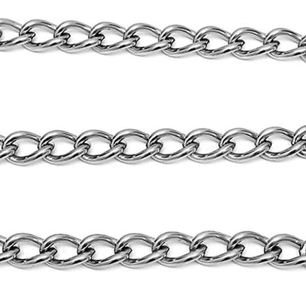 Chain Dog Training Choke Collar, 304 Stainless Steel, Total Length 20 in, 2.5 mm