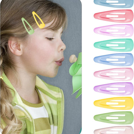 30 Pcs Baby Snap Hair Clips, 1.2 Inch Metal Mini Barrette Hair Clips, Candy Color, Baby Girl Hairpin, Toddler Hair Accessories