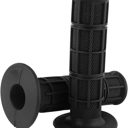 22mm 7/8" Rubber Motorcycle Handlebars Hand Grips New Black 1 Pair for for Honda Kawasaki Suzuki Dirt Bike Pit Bike(Black)
