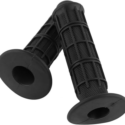 22mm 7/8" Rubber Motorcycle Handlebars Hand Grips New Black 1 Pair for for Honda Kawasaki Suzuki Dirt Bike Pit Bike(Black)