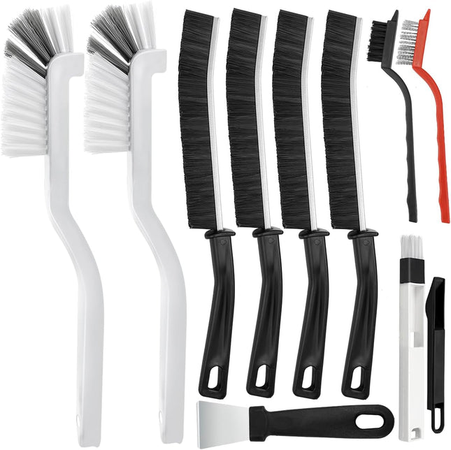 10Pcs Cleaning Brushes Set Hard Bristle Crevice Cleaning Brush Multifunctional Gap Cleaning Brush