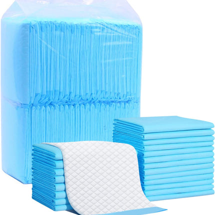 100 Pack Disposable Changing Pads, Portable Diaper Change Pad for Baby, Super Absorbent Leak-Proof Incontinence Bed Table Pee Mat for Travel and Home