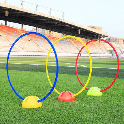 Speed and Agility Training Rings,  12Pcs 12" Multifunction Ring Toss Game Rings, Speed Agility Tennis Soccer Basketball Aid for Hurdles Exercise Fitness Workouts Obstacle Course Challenges