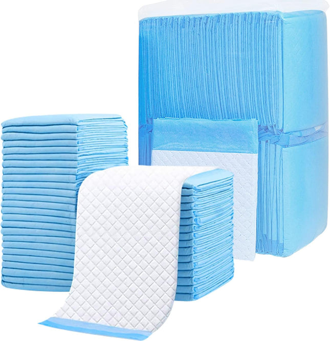 40 Pack Disposable Changing Pads Portable Diaper Change Pad for Baby Super Absorbent Leak-Proof (40 Blue