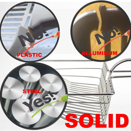 Metal Cat Litter Scoop, Fast and Clean Clumping Kitty Litter Scooper with Holder, Flat Ledging Edge, Large Solid and Comfy! All Metal Fun Maker, Say No to Dirty and Loose Handle,1+2pcs