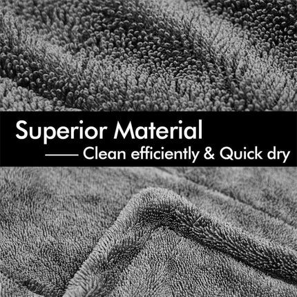 Shiny Wipes Cleaning Cloths for Shower, Bath XXL Drying Towel, Streak Free & Ultra Absorbent Microfiber Towels, Escape The Bathroom Cars Limescale Struggle (3Pcs)