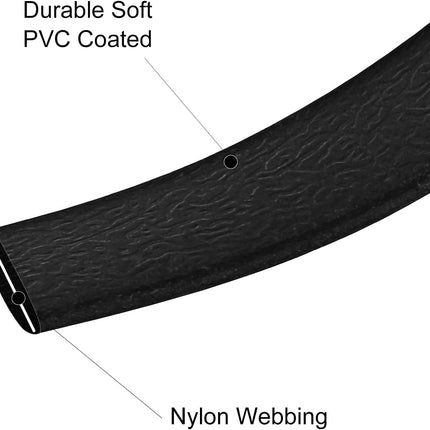 Waterproof Long Leash Durable Dog Recall Training Lead Great for Outdoor Hiking, Training, Yard, Beach and Swimming (Black, 30ft)