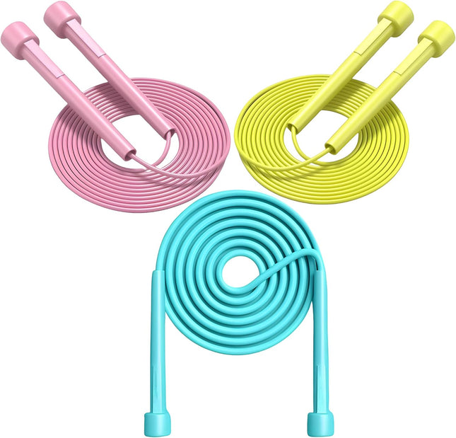 Kids Jump Rope 3-Pack Set Jump Rope for Kids 8-12 Beginners and Adults (3 V1259-DP01-A-2002