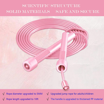 Kids Jump Rope, 3-Pack Set, Jump Rope for Kids 8-12, Beginners, and Adults - Lightweight, Tangle-Free, Adjustable PVC Rope - Jump Rope Kids, Jump Rope for Women (3 pcs)
