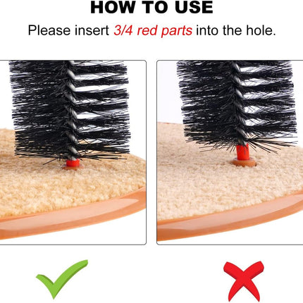 Cat Self Groomer, Scratching Post & Interactive Toys - Arch Scratcher with Brush for Grooming & Shedding, Scratch Pad, and Catnip