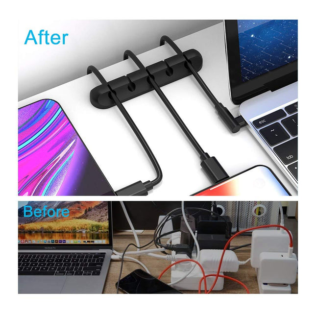 Adhesive Cable Clips Cord Holder Cable Management Cord Organizer USB Power Wire/Cord 2 Packs (5 3 – product detail