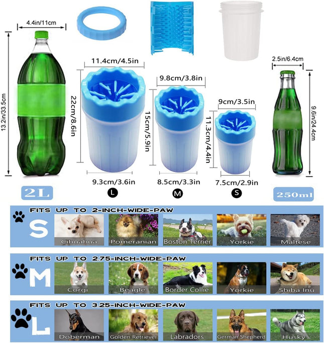 2 In 1 Portable Silicone Pet Cleaning Brush – product detail