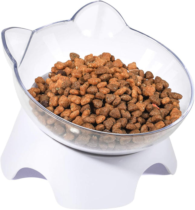 Anti Spill Tilted Cat Food Bowls Whisker Fatigue Elevated Bowls Set for Cat and Puppy Pet Bowl Holds About