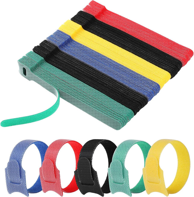 120PCS Reusable Fastening Cable Ties Adjustable 6-Inch Cord Organizer Ties for Organizing Home