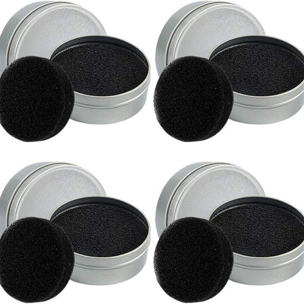 Set of 8, Brush Color Removal Sponge,  4 Pieces Makeup Brush Quick Cleaner Sponge with 4 Replacement Sponges