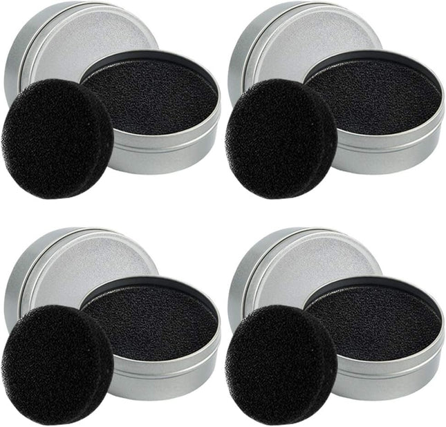 Set of 8 Brush Color Removal Sponge 4 Pieces Makeup Brush Quick Cleaner Sponge with 4 Replacement Sponges