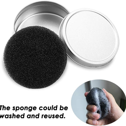 Set of 8, Brush Color Removal Sponge,  4 Pieces Makeup Brush Quick Cleaner Sponge with 4 Replacement Sponges