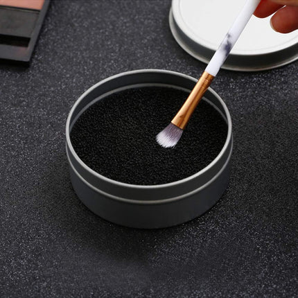 Set of 8, Brush Color Removal Sponge,  4 Pieces Makeup Brush Quick Cleaner Sponge with 4 Replacement Sponges