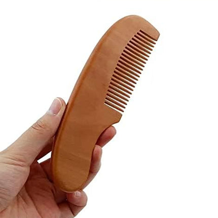 Baby Hair Brush and Comb Set for Newborn| Natural Wooden Hairbrush with Soft Goat Bristles, Pear Wood Comb and Wooden Massage Brush for Infant, Toddler, Kids