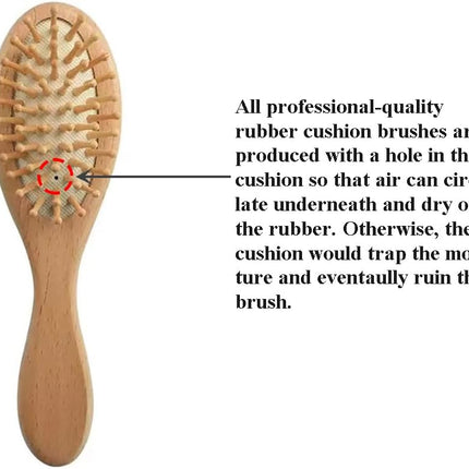 Baby Hair Brush and Comb Set for Newborn| Natural Wooden Hairbrush with Soft Goat Bristles, Pear Wood Comb and Wooden Massage Brush for Infant, Toddler, Kids