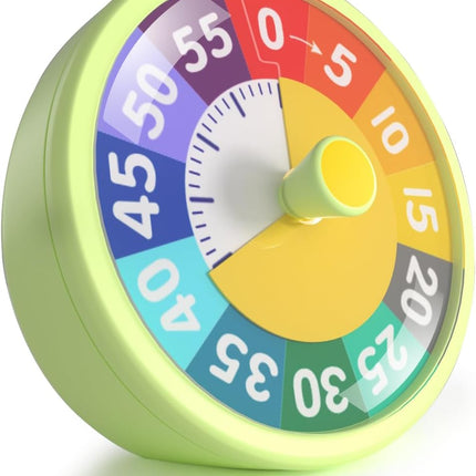 60 Minute Visual Timer for Classroom Kids Teachers, 4-Inch Countdown Timer for Kitchen Cooking, Toddler, Training, Study, Work (Battery Not Included)