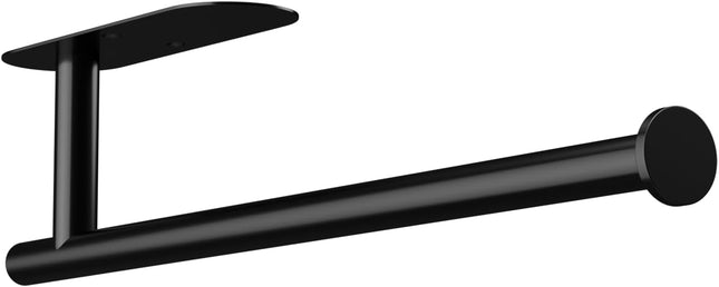 Thickened Steel Paper Towel Holders Under Cabinet for Kitchen Bathroom SUS304 Stainless Steel in Black