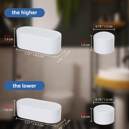 10 Pieces Bidet Toilet Seat Bumpers, Universal Buffer Toilet Lid Rubber Bumpers with 2 Thickness TPE Pads(2 Heights) Strong Adhesive Bidet Bumpers