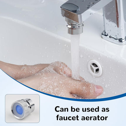 Dishwasher Snap Adapter Connection 2 Pack, One with Swivel Ball Joint and The Other One with Faucet Aerator, 15/16-27Male Outside and 55/64-27Female Inside, Chrome