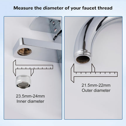 Dishwasher Snap Adapter Connection 2 Pack, One with Swivel Ball Joint and The Other One with Faucet Aerator, 15/16-27Male Outside and 55/64-27Female Inside, Chrome