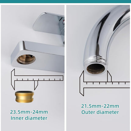 Swivel Faucet Adapter Kit, Solid Brass 3/4" Garden Hose Adapter with Aerator, 360 Degree Kitchen Sink Faucet Aerator Adapter for Female and Male to Male, Chrome
