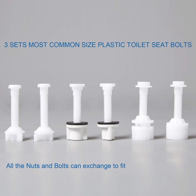 Universal Toilet Seat Hinge Bolt Screw for Top Mount Toilet Seat Hinges Downlock Nuts can – product detail
