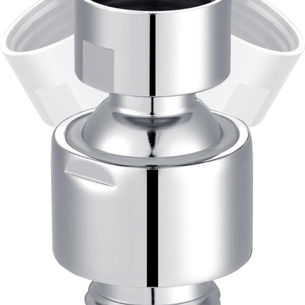Shower Head Swivel Ball Joint Adapter, Ball Joint Adjustable Shower Arm Connector Universal Showering Component-Polished Chrome