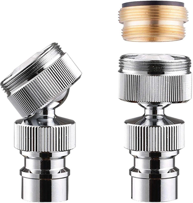 Dishwasher Faucet Adapter Dishwasher Snap Adapter 56/64-27 Threaded with Small Diameter Nipple Chrome