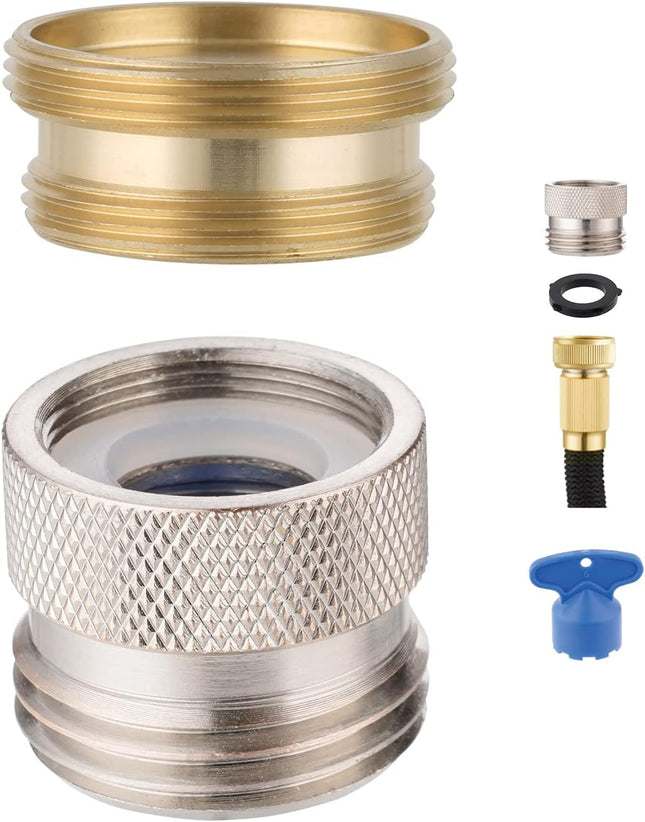 Faucet to Garden Hose Adapter Kit Female to Male Sink Brass Garden Hose Attachment with Washer & Aerator