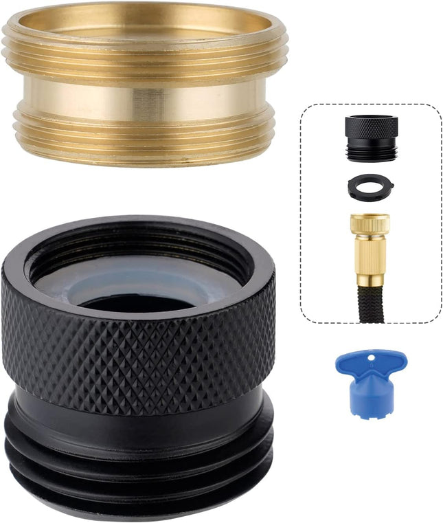 Faucet to Garden Hose Adapter Kit Female to Male Sink Brass Garden Hose Attachment with Washer & Aerator