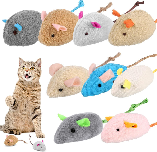 9 Pcs Cat Mouse Toys Catnip Cat Toys Chew Toys for Cat Soft Plush Catnip V1259-DP01-A-2282